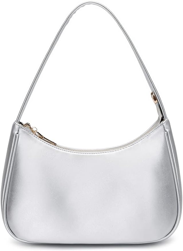 Shoulder Bags for Women. Cute Hobo Tote Handbag Mini Clutch Purse with Zipper Closure