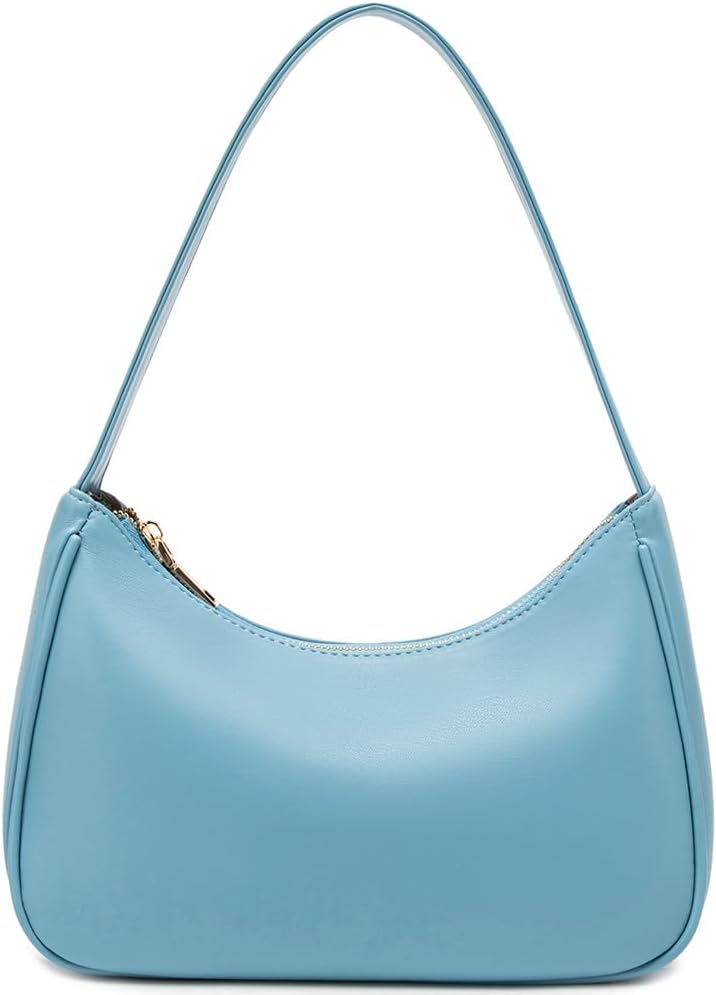 Shoulder Bags for Women. Cute Hobo Tote Handbag Mini Clutch Purse with Zipper Closure