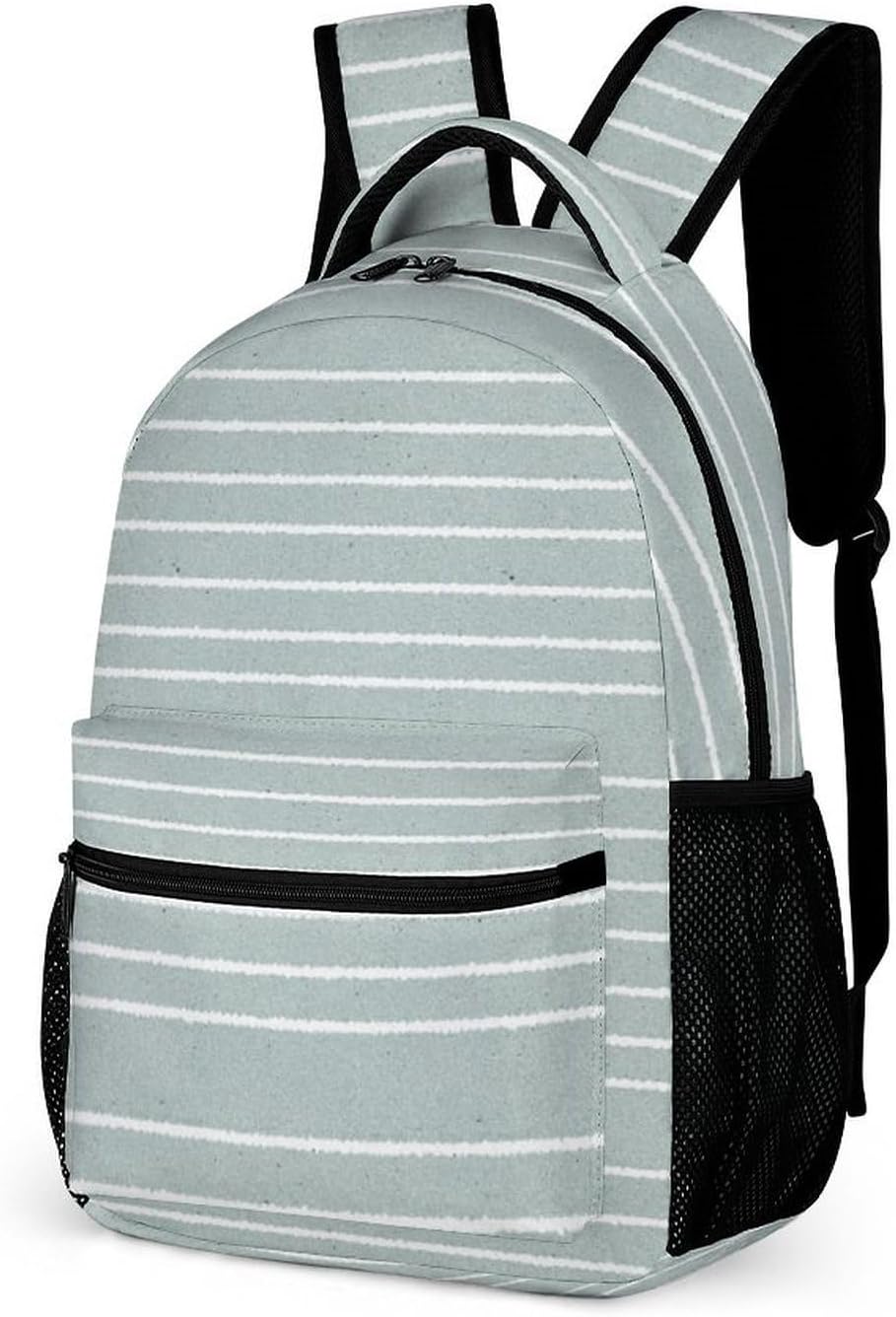 Stripes Backpack Lightweight Large Capacity Laptop Daybag for Travel Work