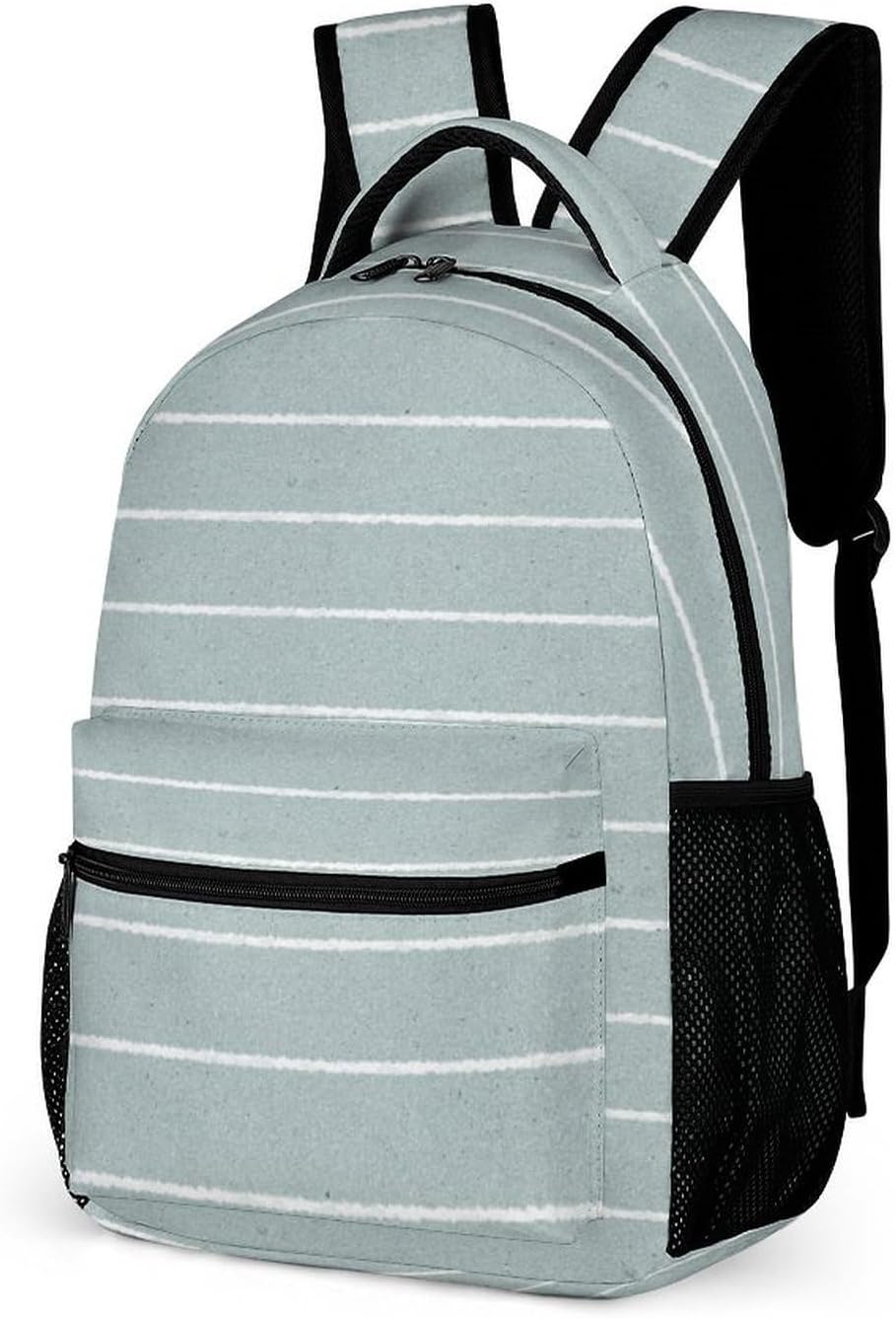 Stripes Backpack Lightweight Large Capacity Laptop Daybag for Travel Work