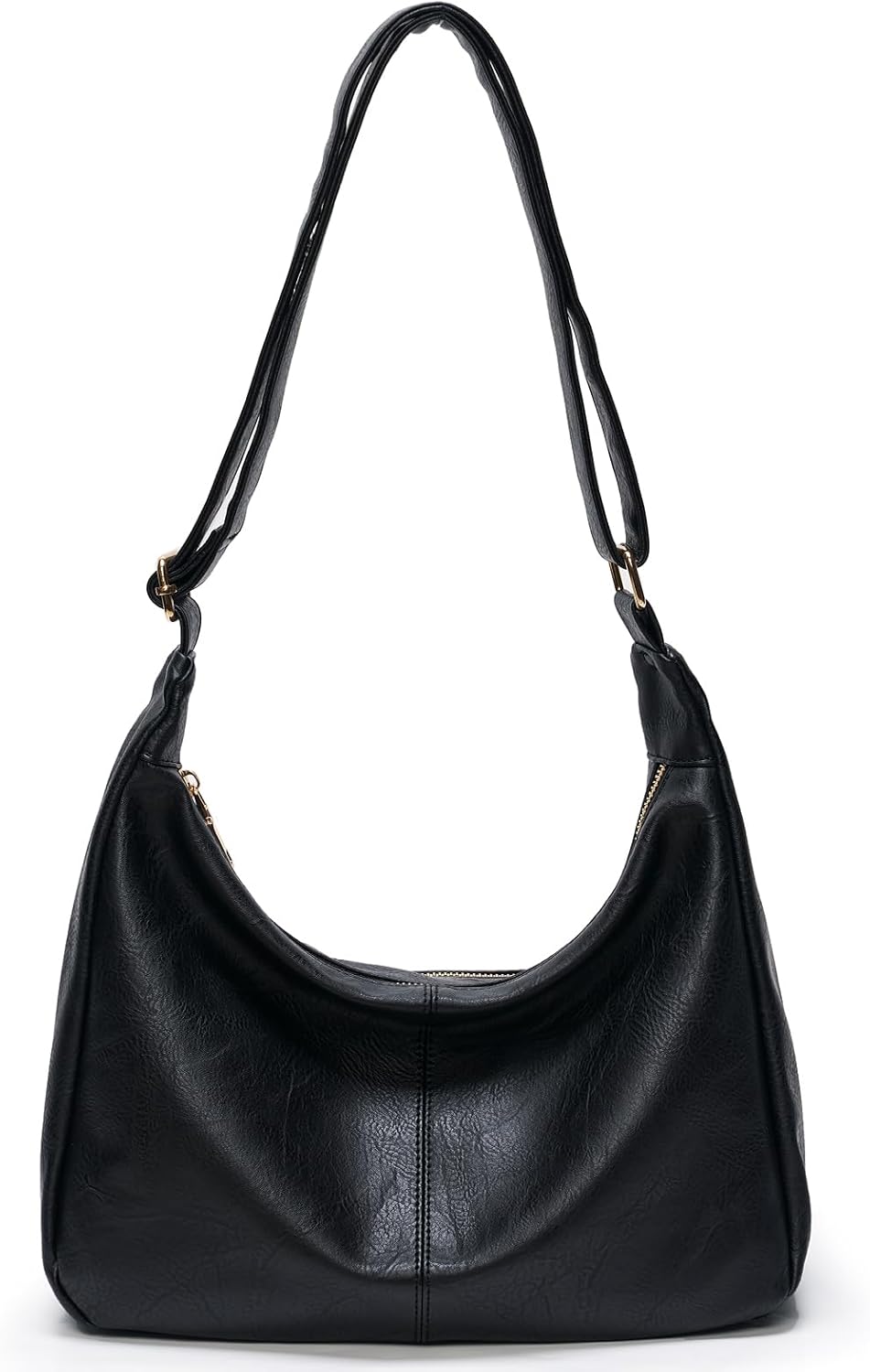 Bags for Women. Ultra Soft Foldable Vegan Leather Shoulder Handbag. Stylish Slouchy Tote Purses