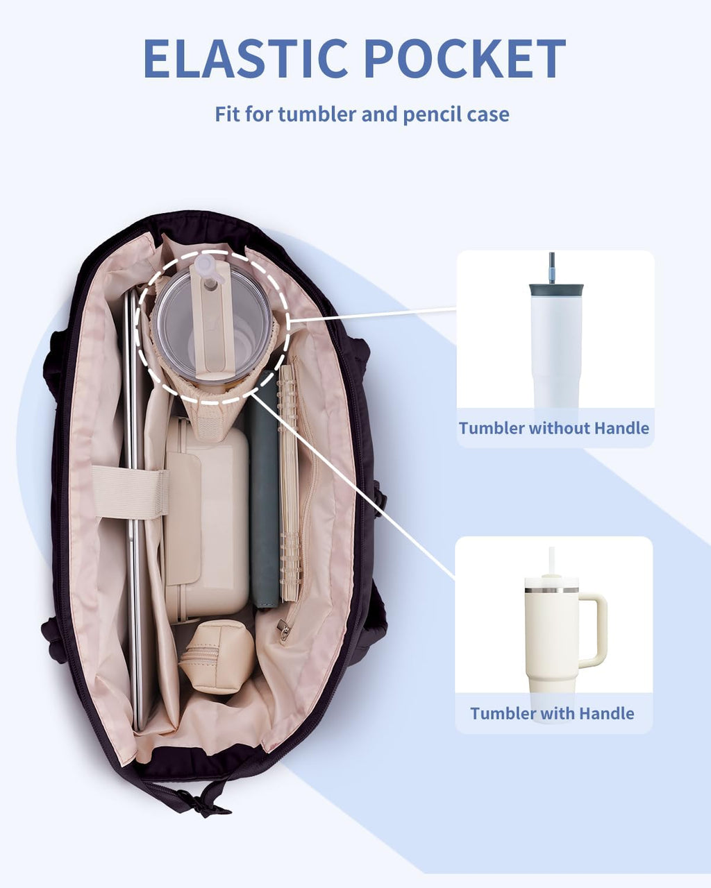 Nature Puffer Tote Bag with Cup Holder & Laptop Compartment & Trolley Sleeve for Travel. Work. Nurse. Women