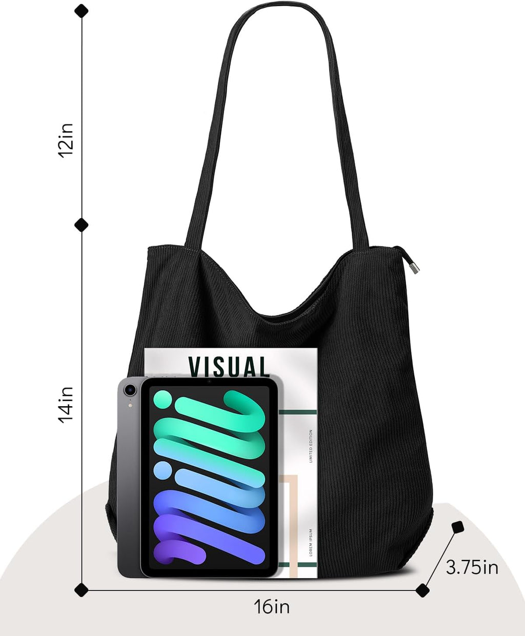 Tote Bag for Women.Hobo HandBags with Zipper.Large Capacity Casual Shoulder Handbags with Inner Pockets