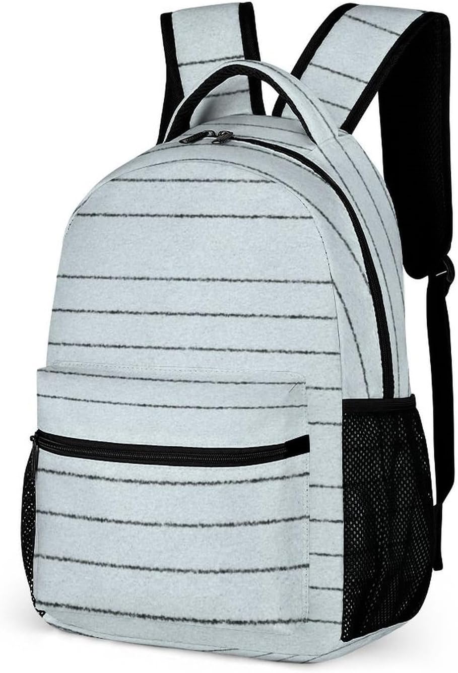 Stripes Backpack Lightweight Large Capacity Laptop Daybag for Travel Work
