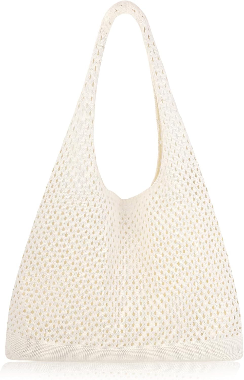 Tote bag Summer Beach Bag for Women Aesthetic Mesh Tote Bag Hippie Bag Knit Bag