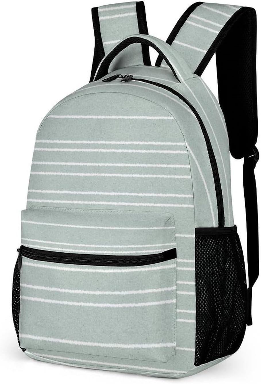 Stripes Backpack Lightweight Large Capacity Laptop Daybag for Travel Work