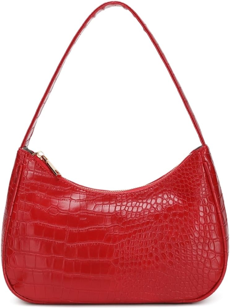 Shoulder Bags for Women. Cute Hobo Tote Handbag Mini Clutch Purse with Zipper Closure