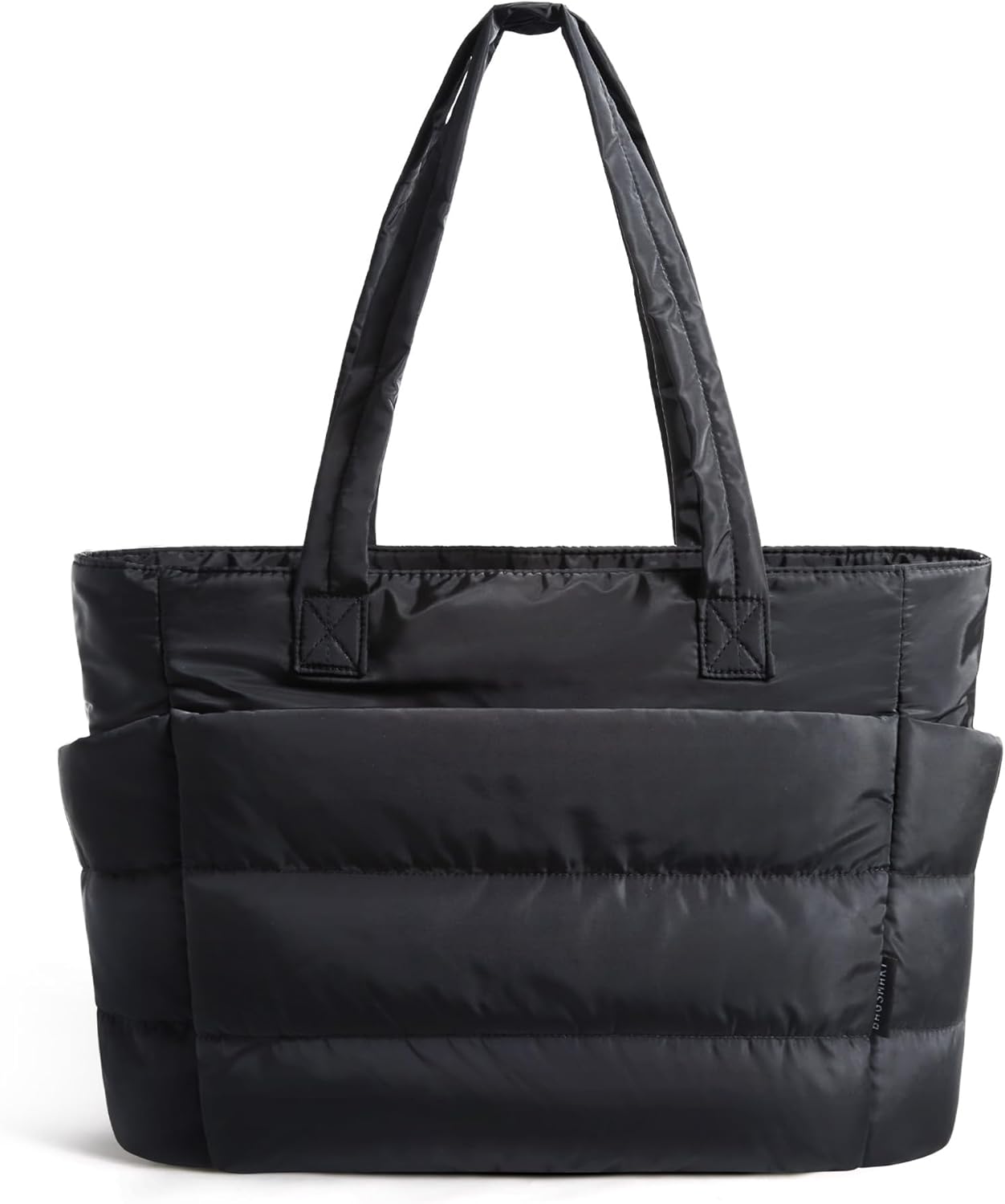 BAGSMART Tote Bag for Women. Lightweight Puffy Tote Bag with Compartments Shoulder Bag Handbag for Travel. Work. Gym | Lightweight. Puffy. Quilted. for Travel. Work