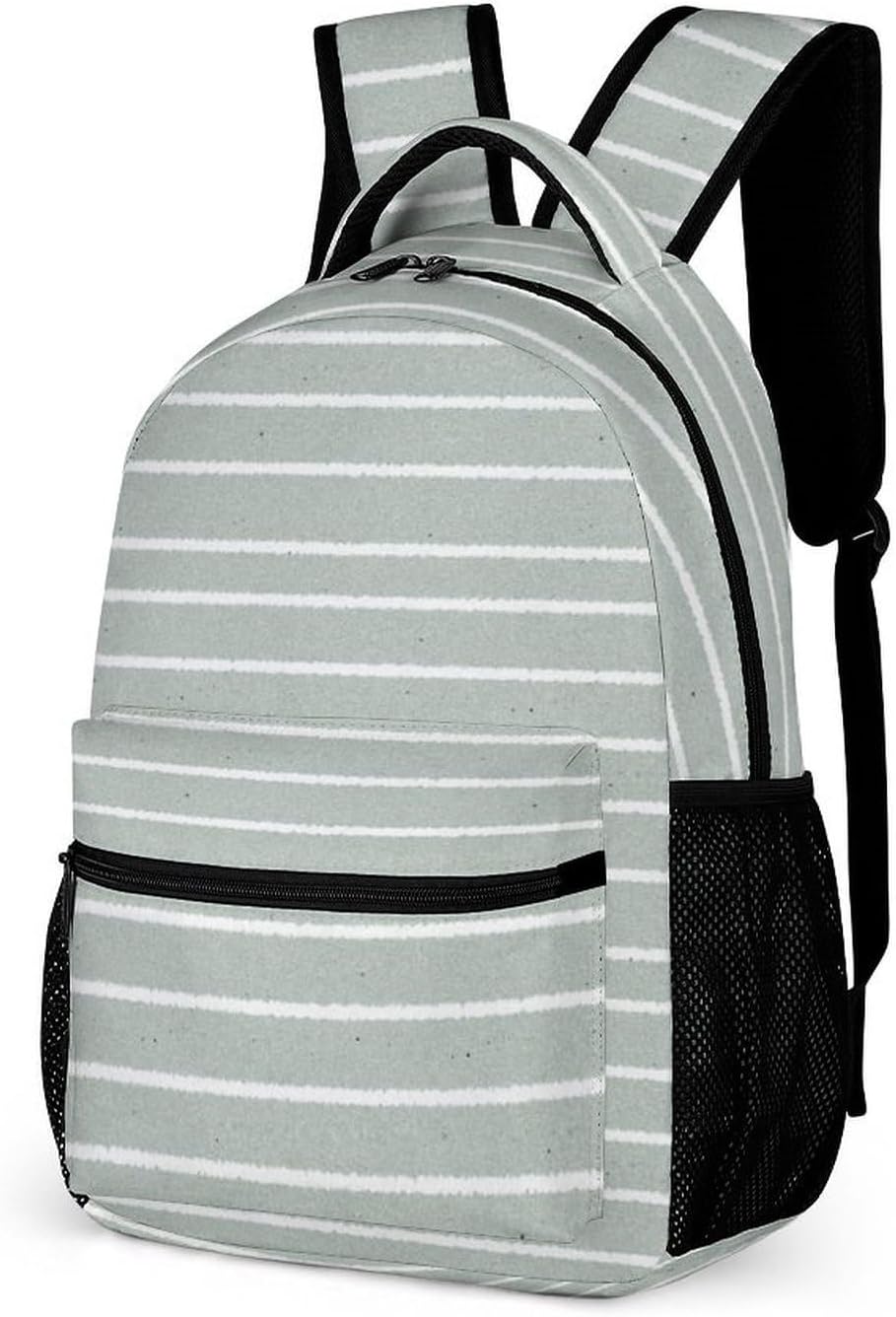Stripes Backpack Lightweight Large Capacity Laptop Daybag for Travel Work