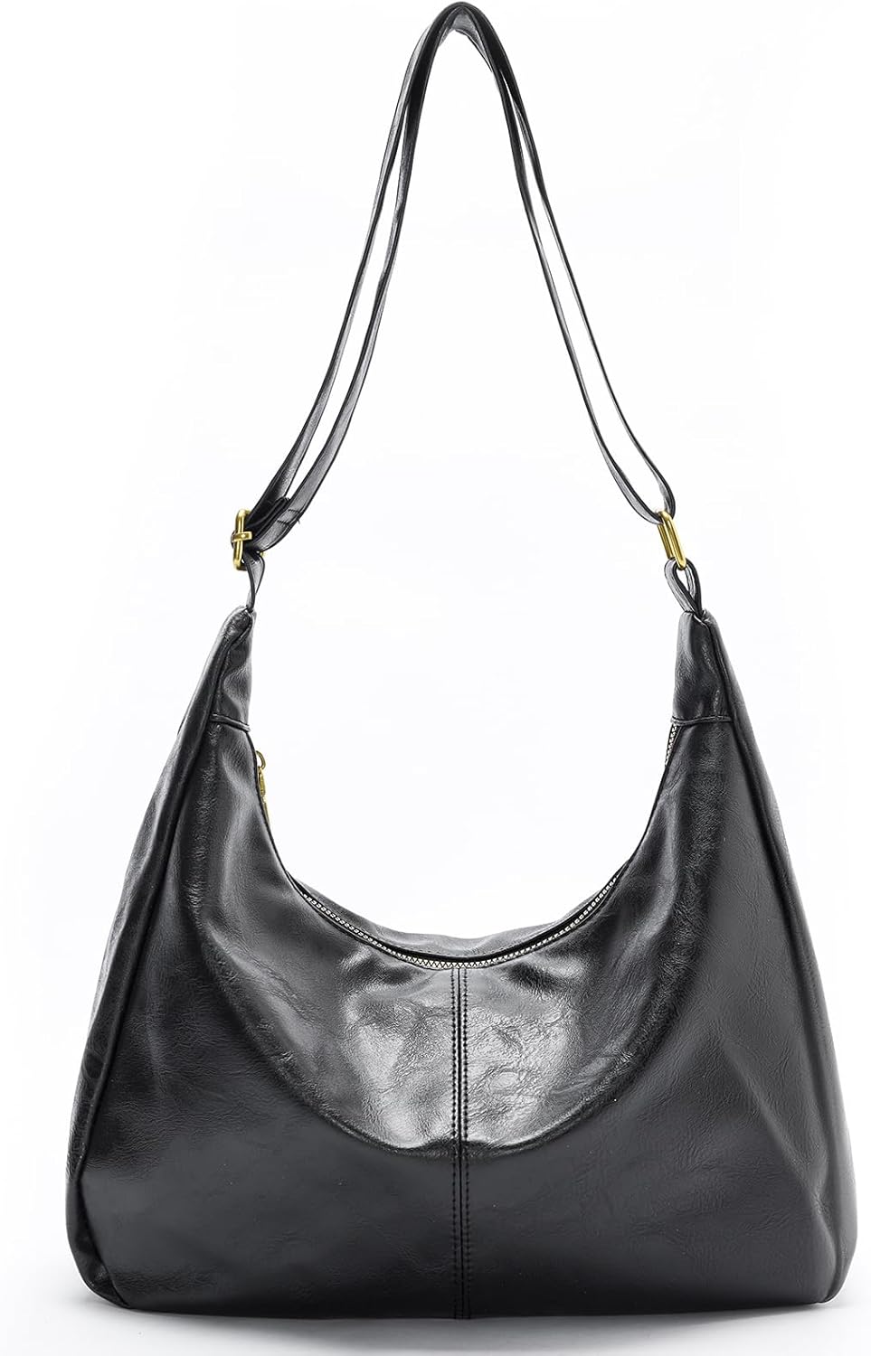 Bags for Women. Ultra Soft Foldable Vegan Leather Shoulder Handbag. Stylish Slouchy Tote Purses