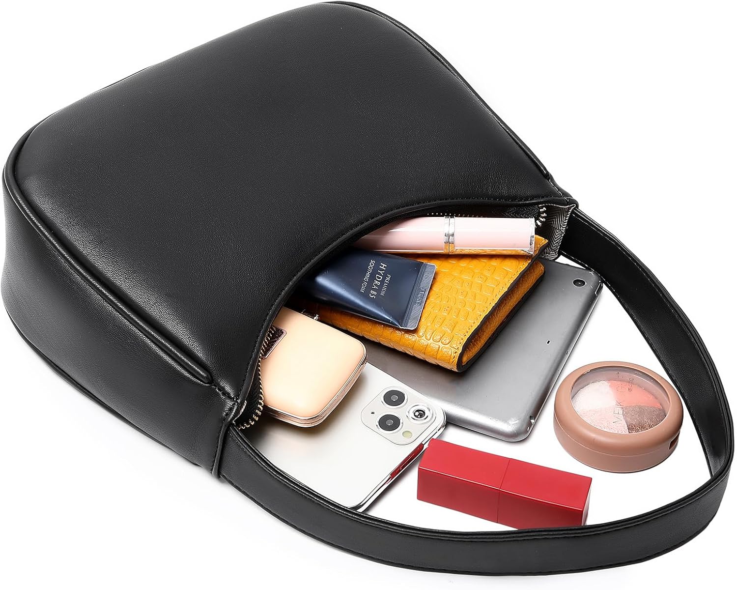 Shoulder Bags for Women. Cute Hobo Tote Handbag Mini Clutch Purse with Zipper Closure