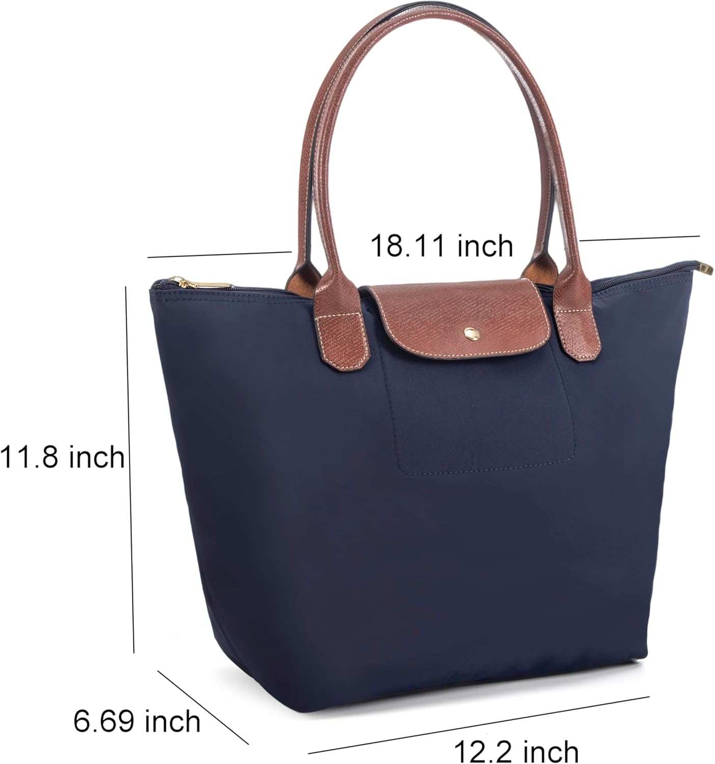 Tote Bag for Women Foldable Shoulder Bag Nylon Weekend Hobo Handbag