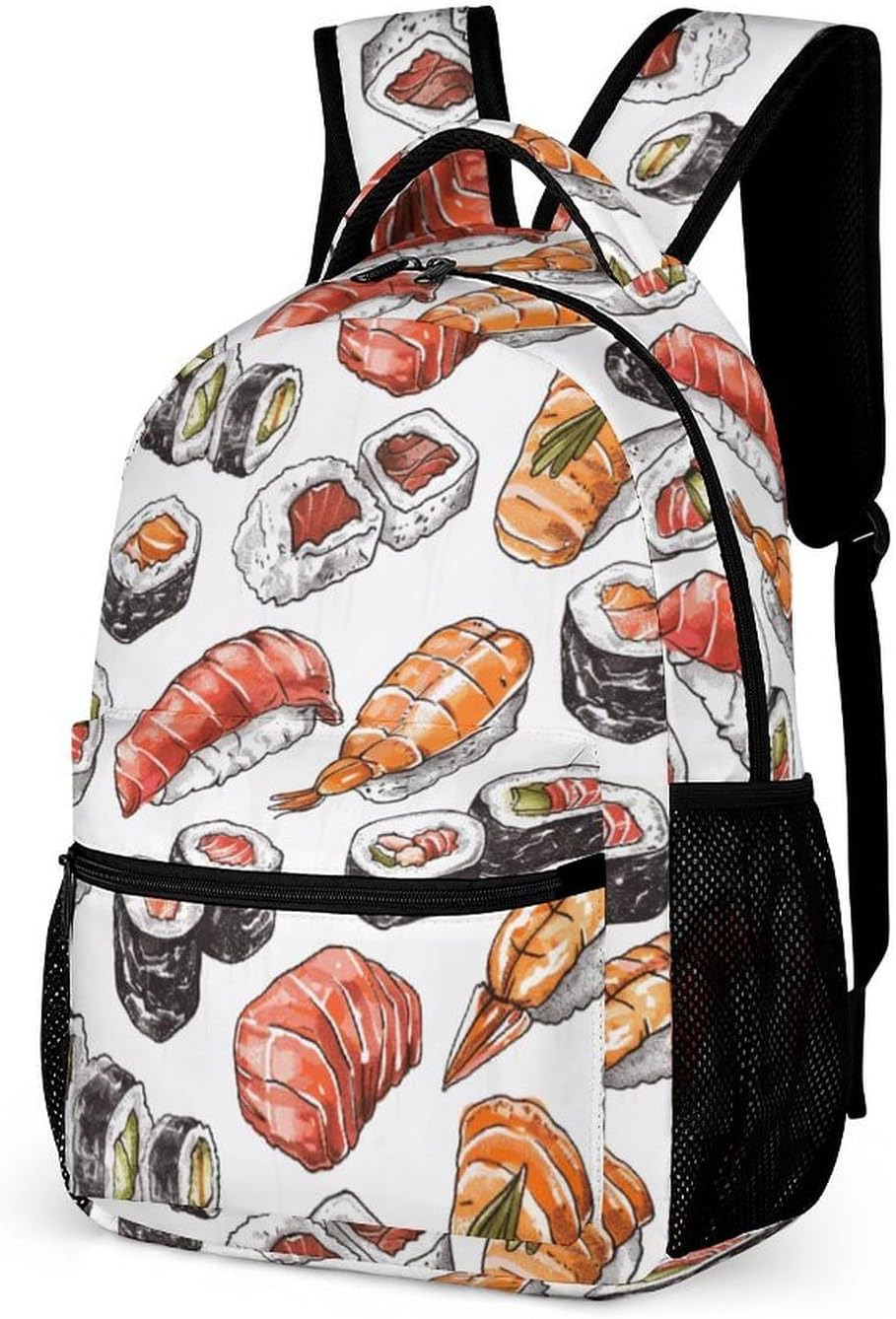 Stripes Backpack Lightweight Large Capacity Laptop Daybag for Travel Work