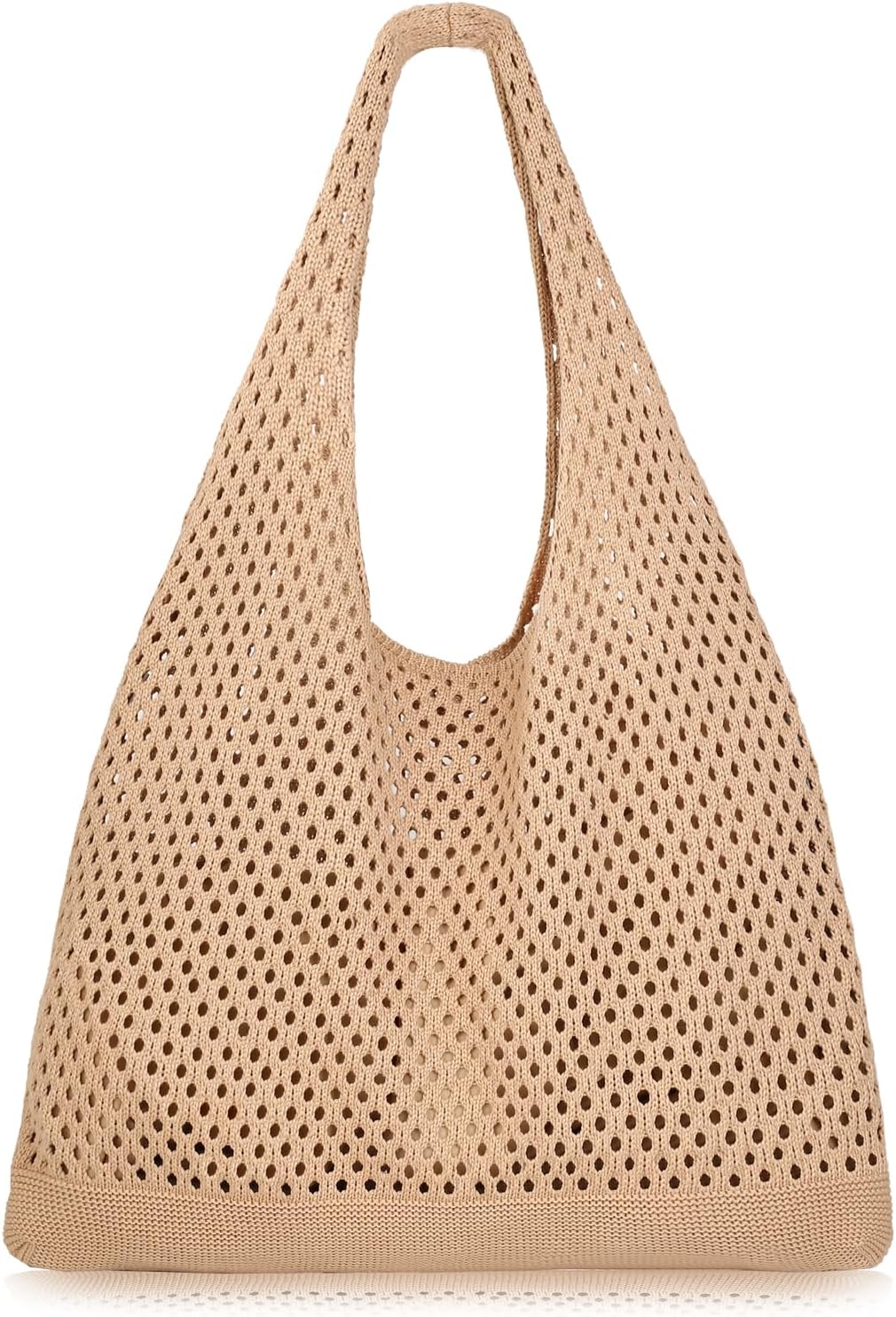 Tote bag Summer Beach Bag for Women Aesthetic Mesh Tote Bag Hippie Bag Knit Bag