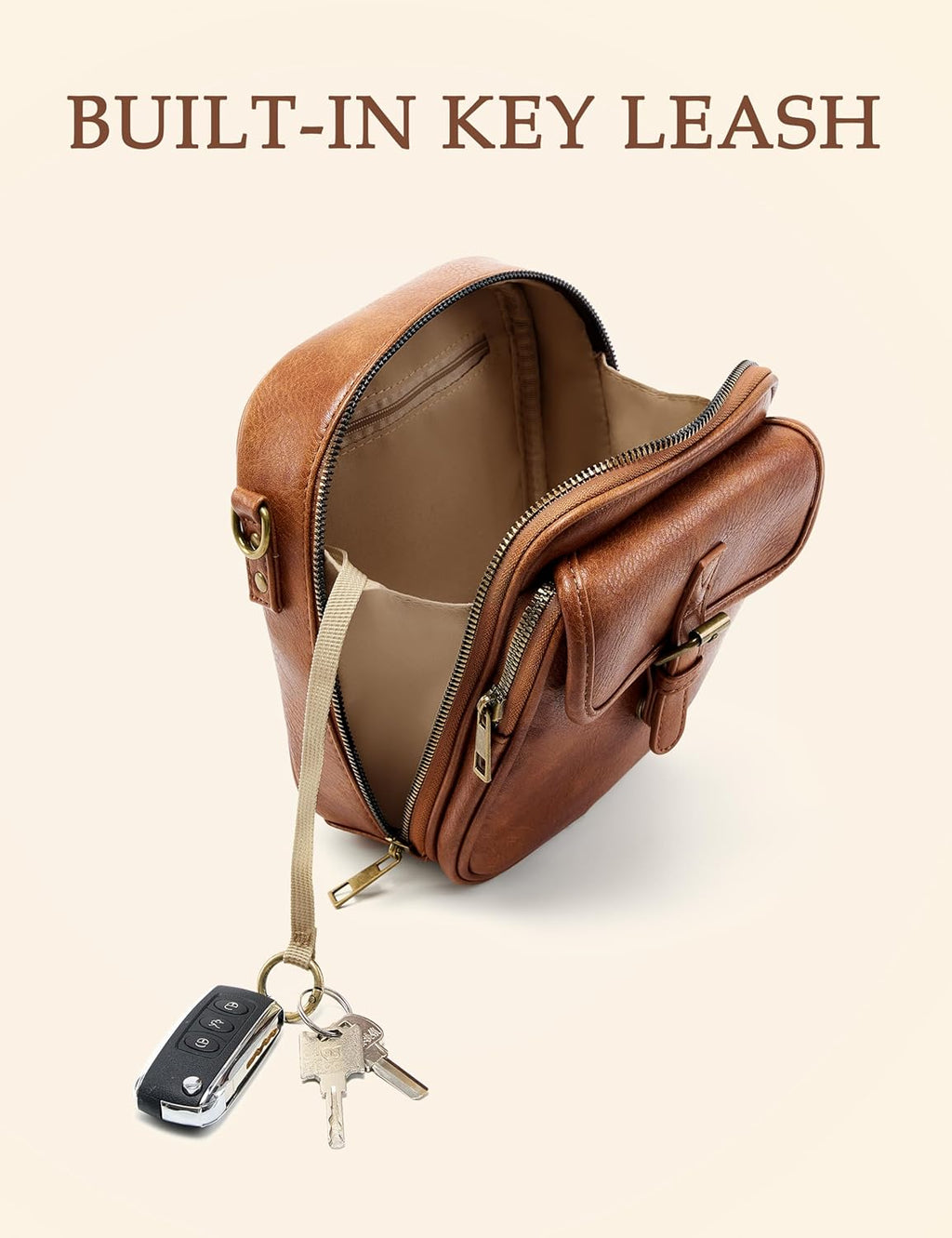 Crossbody Bag for Women Men. Vegan Leather Anti-Theft Messenger Shoulder Bag. Vintage Cross Body Purse with Card Slots