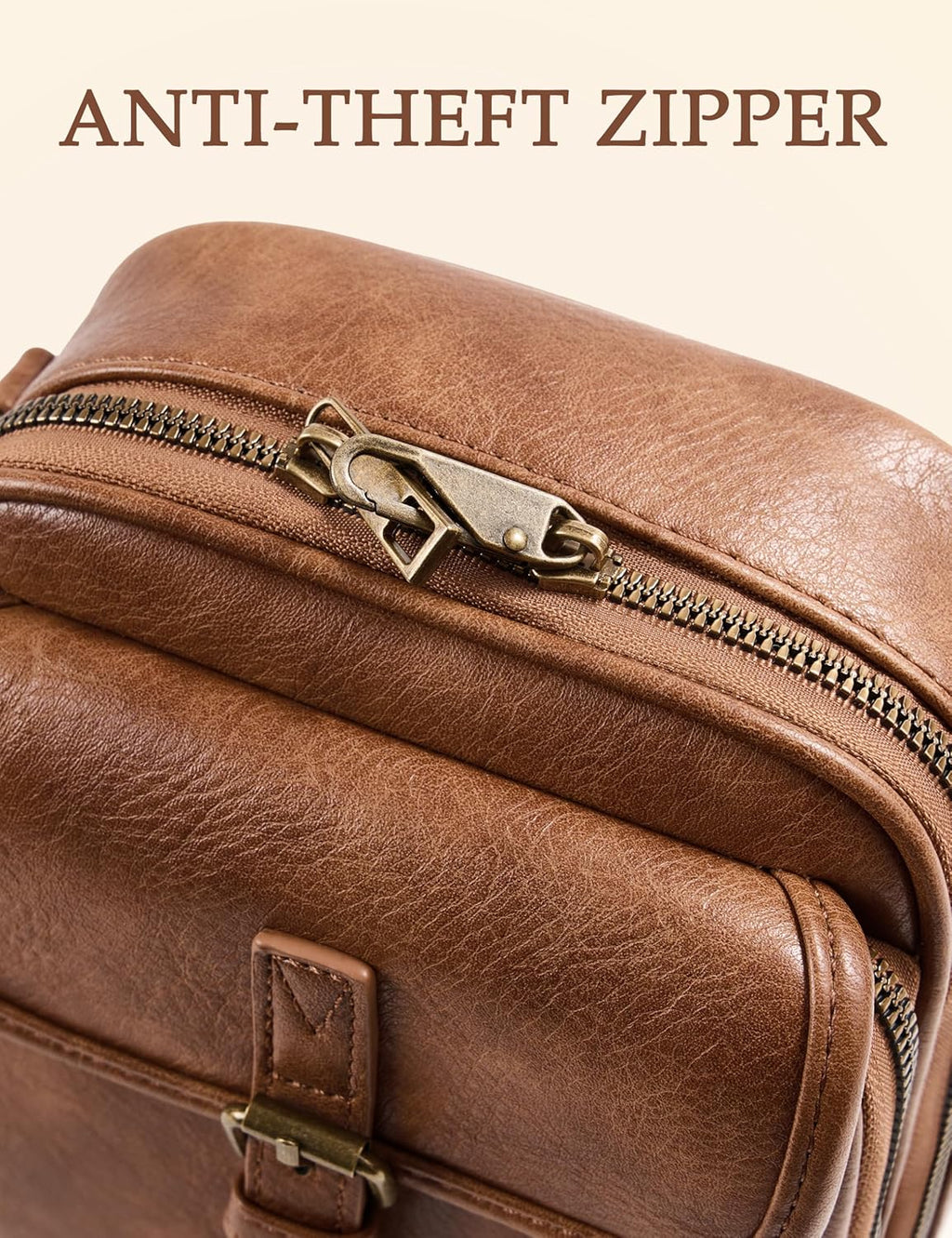 Crossbody Bag for Women Men. Vegan Leather Anti-Theft Messenger Shoulder Bag. Vintage Cross Body Purse with Card Slots